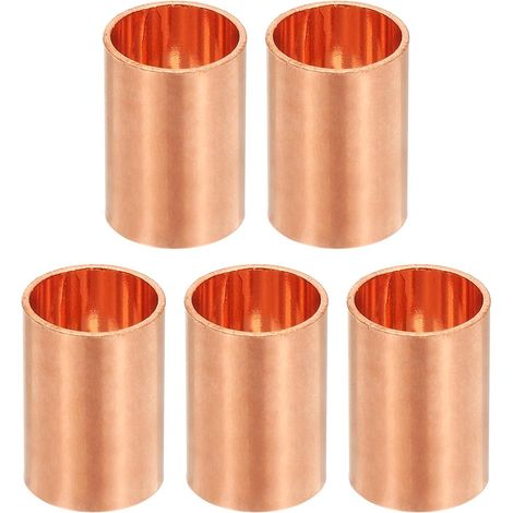 5 Pcs 3/8" Raccords En Cuivre À Embouts À Souder Pour Tuyaux (1/5)