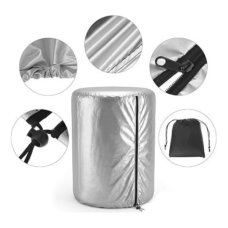 Tyre Covers, Oxford Tyre Cover with Zipper for 4 Tyres from 18 to 22 Inches (1/4)