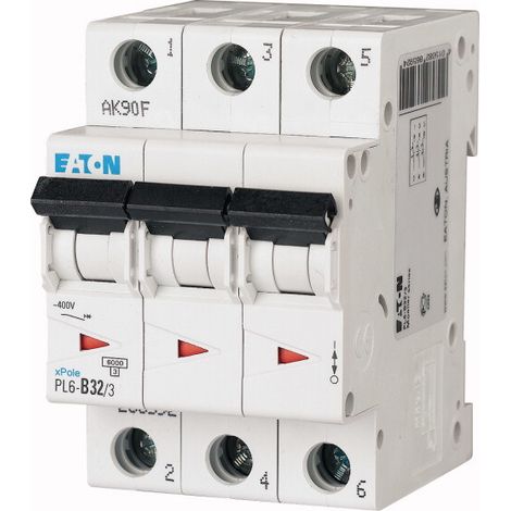 Disyuntor PL6-C32/3 de 6 kA