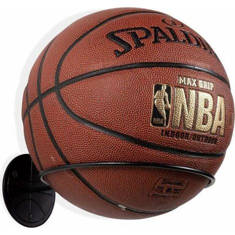 Support Mural - Ballons De Sport - Acier - Noir - 18 Cm - Pour Garage Salle De Jeux - Avec Vis - 1 Piece (1/5)