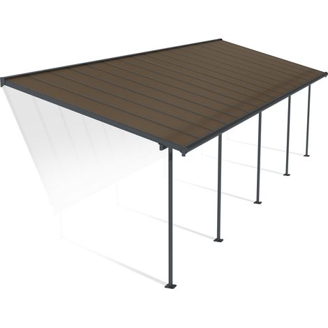 Canopia Capri Marquesina Pérgola De Aluminio 3X9.7 m Gris (1/5)