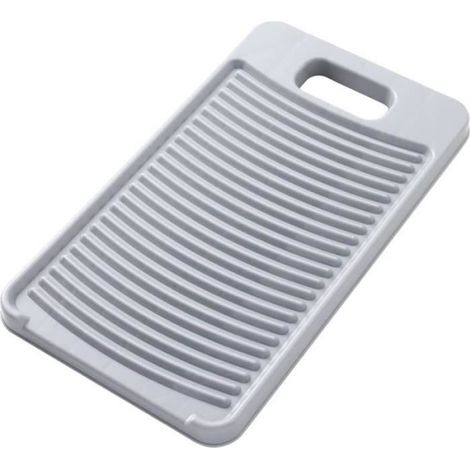 Planche à Laver - Antidérapante - Portable - Efficace pour petits vêtements - Plastique gris (1/4)