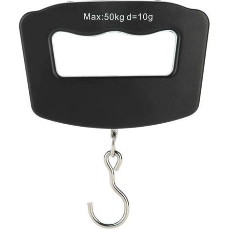 Balanza digital para equipaje de 50 kg / 10 g, balanza portátil para viajes, balanza para equipaje, balanza para pesca, balanza para maletas, para viajes, compras y uso doméstico. (1/5)