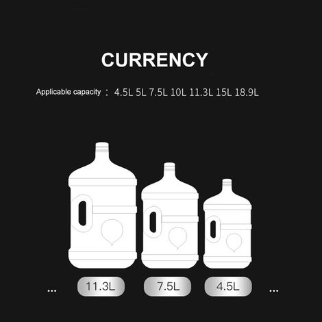 Automatischer elektrischer Wasserspender mit Gallonenflaschen, USB-Ladefunktion und Ein-/Ausschalter für Heim- und Bürowasser (1/5)