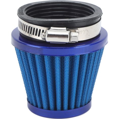 Filtre à Air Universel 50mm Haute Performance pour Moto Tout Terrain ATV Quad Dirt Bike Pit Bike Bleu (1/5)