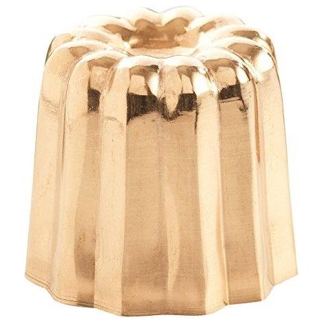 Patisse Moldes para canelés de cobre 4,5 cm lote de 4