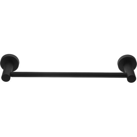 Porte-serviettes extensible Operitacx : Barre porte-serviett 65 cm - Barre rétractable pour salle de bain - Barre simple pour cuisine (noir) (1/5)