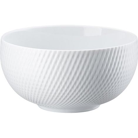 Bol blanc 14 cm, 0,73 l, relief 3 : croisé