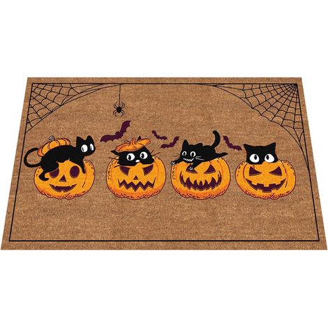 Tapis et Halloween - Tapis de porte décoratif antidérapant pour Halloween (1/5)