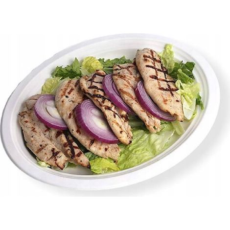 Assiette ovale blanche 260 mm, lot de 50, Love Nature  (1/4)