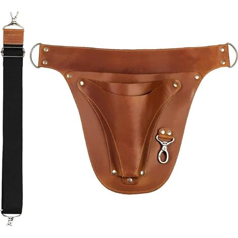 Sacoche à outils en cuir pour ceinture, étui de rangement portable et (1/5)