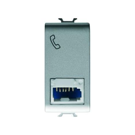 CONNECTEUR TELEPH. STD ANGL. TITANE GEWISS GW14406
