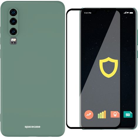 Matte Silikonhülle für Huawei P30 + Glas (1/5)