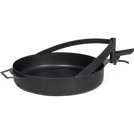 Barbecue Padella in Acciaio Naturale da 50cm con Manico per Braciere “BANDITO” e “MONTANA X”.