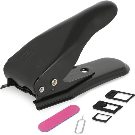 CSPARKV Double Si Punch et adaptateur de carte Sim 4en1 Sim Punch Punch Hole Punch (Nano, Micro, Standard, Eject Pin) pour téléphones mobiles, smartphones et tablettes