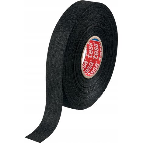 Cinta aislante de tela Tesa PET para cables, 25 m x 19 mm (1/2)