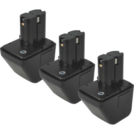 vhbw 3x Akku kompatibel mit Gesipa Punchbird Werkzeug, Blindniet-Setzgerät (3000 mAh, NiMH, 12 V)