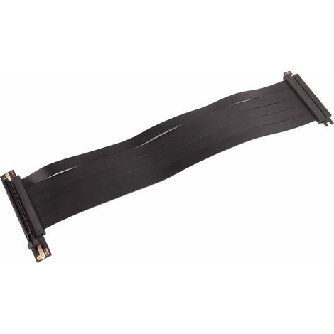 Câble riser PCIe 4.0 x16 haute vitesse, flexible, coudé à 90°, pour carte graphique (GPU), 40 cm (1/4)