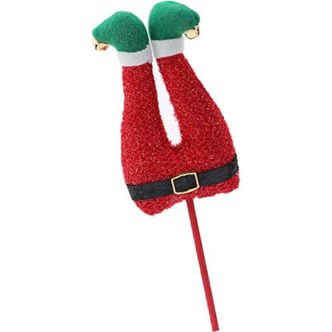 Ornamenti in tessuto per gambe, ideali per decorazioni festive - 2 pezzi