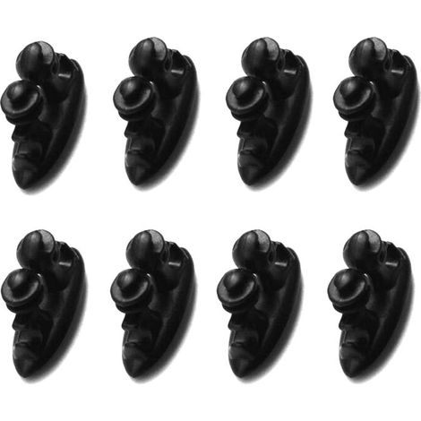 Colliers de serrage, colliers de ligne, 8 pièces, supports de fils et câbles, colliers de fixation, supports, organisateurs, serre-câbles-AquaForge (1/5)