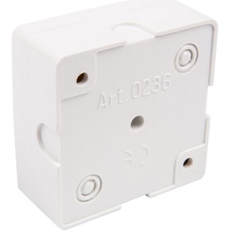 Boîtier de montage en surface petit IP41 60×60×30mm blanc 0236-00 (1/2)