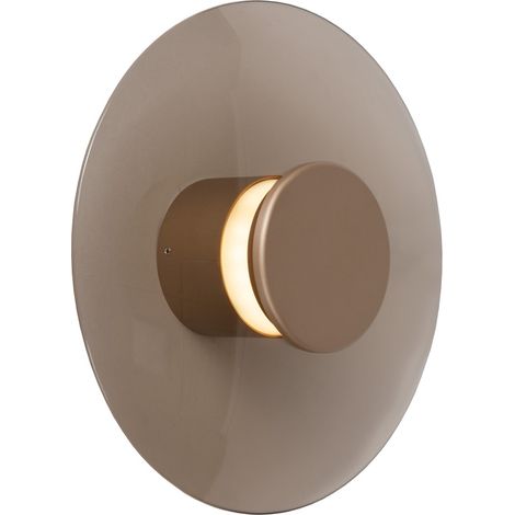 Lampe murale LED Santiago Ø 23cm - champagne avec verre ambré - 23201/12/62 (1/3)