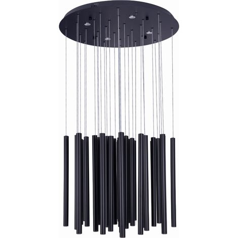 Lampadario Maxlight Organic LED dimmerabile nero Ø62 45W (1/2)