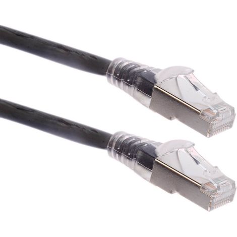 Cordon Cat6a RJ45 mâle/RJ45 mâle, S/FTP, 2m ( Prix pour 1 ) (1/2)