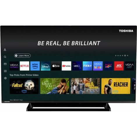 [NEUWERTIG] B-Ware Toshiba Fernseher TV Smart Schwarz Sprachsteuerung Remote 24 Zoll 24WV3E6