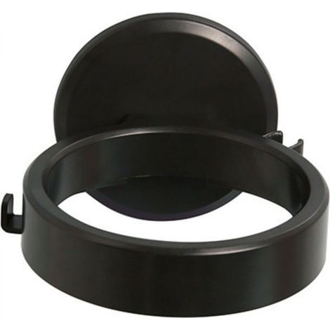 Hair dryer holder, wall mount without drilling, hair dryer holder, self-adhesive hair dryer holder without drilling (black) (1/4)