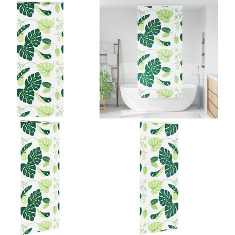vidaXL Store enrouleur de douche avec cassette largeur du tissu 96 cm (1/5)