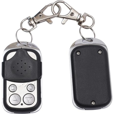 Juego de 2 mandos a distancia para puertas correderas - Sistema de apertura de puertas correderas - Herrajes - Para puertas correderas - Con llavero - Kit de seguridad