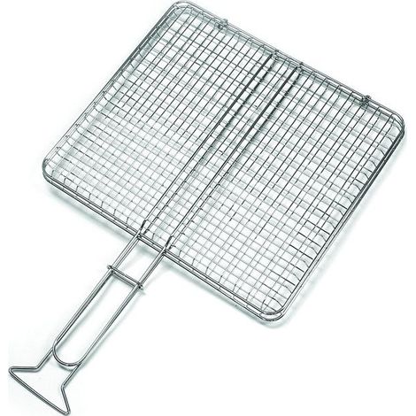 Rejilla Sandrigarden cromada, doble sin patas, 350x400 mm