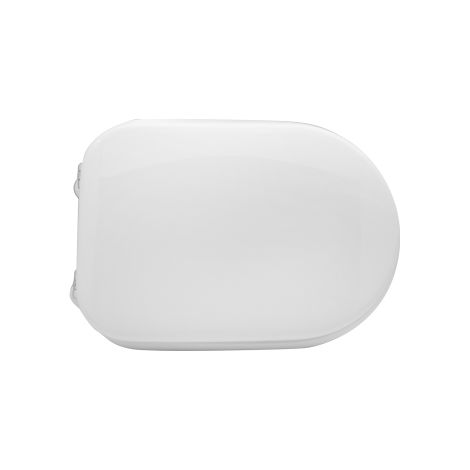 Abattant WC pour WC Eos Astro 45-47 x 34 cm Abattant WC blanc avec charnie'res re'glables Abattant en bois moule'