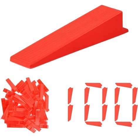 100 Cales De Nivellement, Réutilisables, Plastique Résistant, Pour Carrelage Sol Et Mur (1/5)