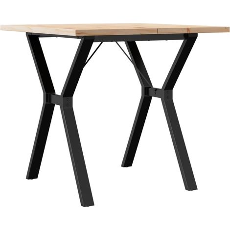 Maison Exclusive - Esstisch Y-Gestell 80x80x75,5 cm Massivholz Ki