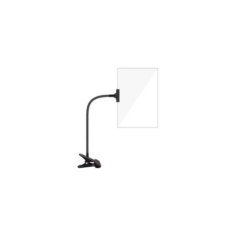 Lupa 5X con clip, abrazadera de cuello de cisne flexible ajustable de 6x3,5 pulgadas, con clip.