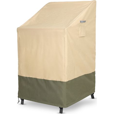 Aoodor Heavy Duty Patio Chair Cover, 600D Waterproof Oxford Patio Furniture Seat Covers with Air Vents for Stackable Dining Chairs/ Rocking Chair/ Outdoor Swivel (1/5)