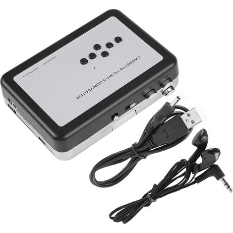 Convertisseur Audio Portable Cassette vers MP3 avec Lecteur USB et Capture Musicale