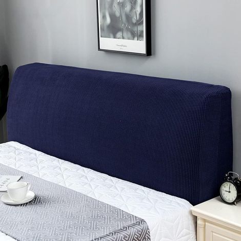Housse de tête de lit Stretch - Housse de Protection Extensible et étanche - 130-170 cm - Bleu Roi (1/3)