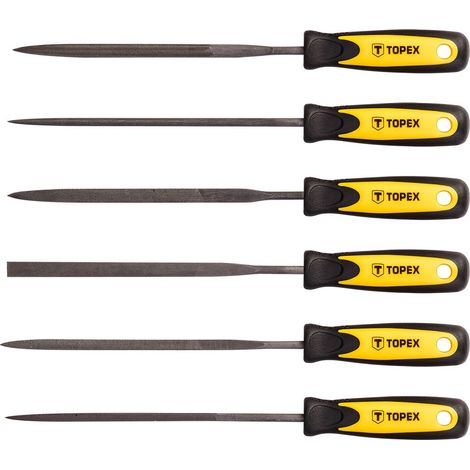 Limes aiguilles pour métal, lot de 6 (1/2)