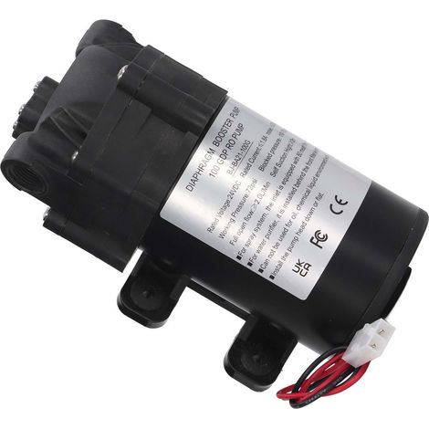 Pompe à diaphragme surpresseur 24V CC 60W 100G, filetage femelle G3/8, auto-amorçante pour irrigation jardin, bassin et arrosage (1/5)