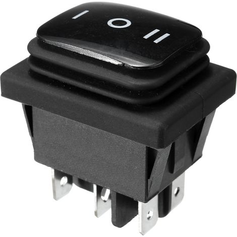 KCD4-B Schalter 16A 250V EIN-AUS-EIN IP65 Schwarz