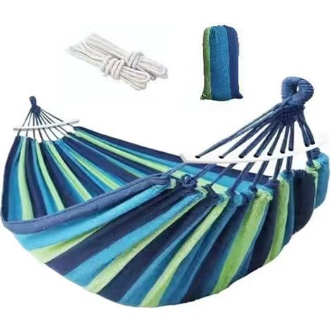 Fauteuil suspendu hamac en toile, balancelle en corde, siège d'extérieur et d'intérieur pour jardin, camping et voyage (1/5)