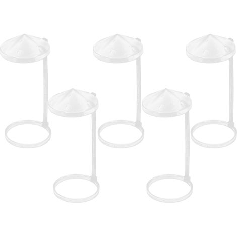 Anti-éclaboussures Support en Plastique Blanc pour Facile à Installer Lot de 5 Pièces pour Maintenir un Sec Humidificateur D'intérieur (1/5)