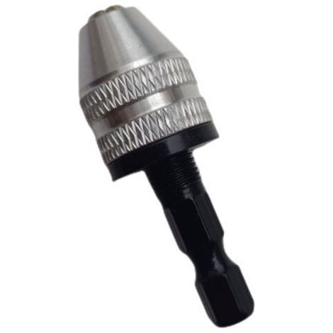 Quick Change Hex Shank Self-Centering Three-Jaw Drill Chuck (0.3-6.5mm) Electric Grinder Drill Chuck (3.6mm) (1/4)