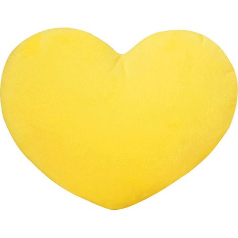 Coussin en forme de cœur SDJMa, coussin décoratif 3D jaune de Noël, idéal pour le salon, la chambre, le canapé de la chambre d'enfant, cadeau de Noël (1/5)