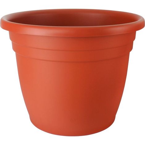 Blumentopf ICS THEA, 40x32 cm, Terracotta-Farbe, Kunststoff