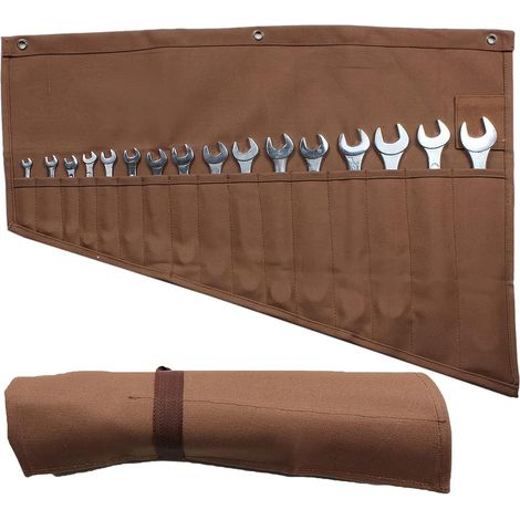 MIMOSON-Étui de Rangement pour Clés à Molette 60,96 x 48,26 cm, Organisateur Roulant Pratique en Toile pour Jeux d'Outils, Sac à Outils pour Mécaniciens, Sac de Rangement pour Clés à Cliquet pour Méca (1/5)