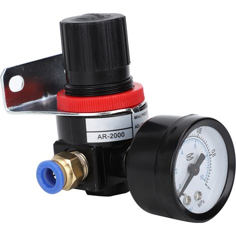 Détendeur de pression avec raccord de 8 mm pour pompe à air - Accessoires de traitement (1/5)